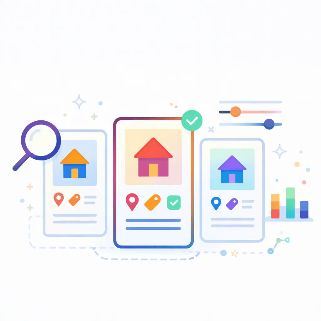 Uygun alternatifler karşılaştırma görseli